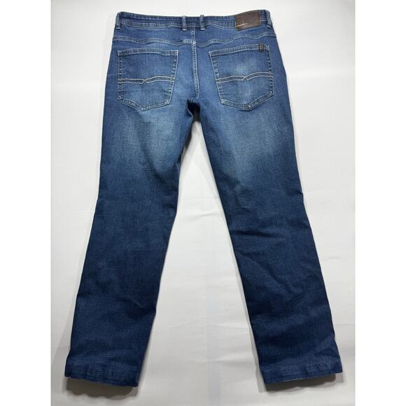 Buffalo David Bitton Men's Jackson-X Straight Stretch Blue Denim Jeans - 36x30 - Picture 2 of 6